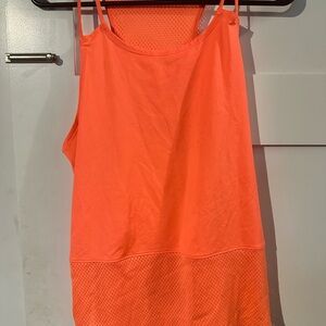 Women's Orange Under Armor Tank Top